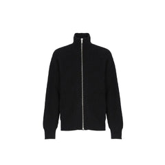Jil Sander Black Alpaca Leather Cardigan - IT52 | XL