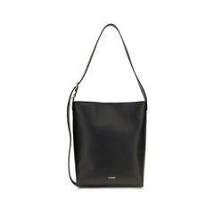 Jil Sander Black Calf Leather Bos Taurus Handbag