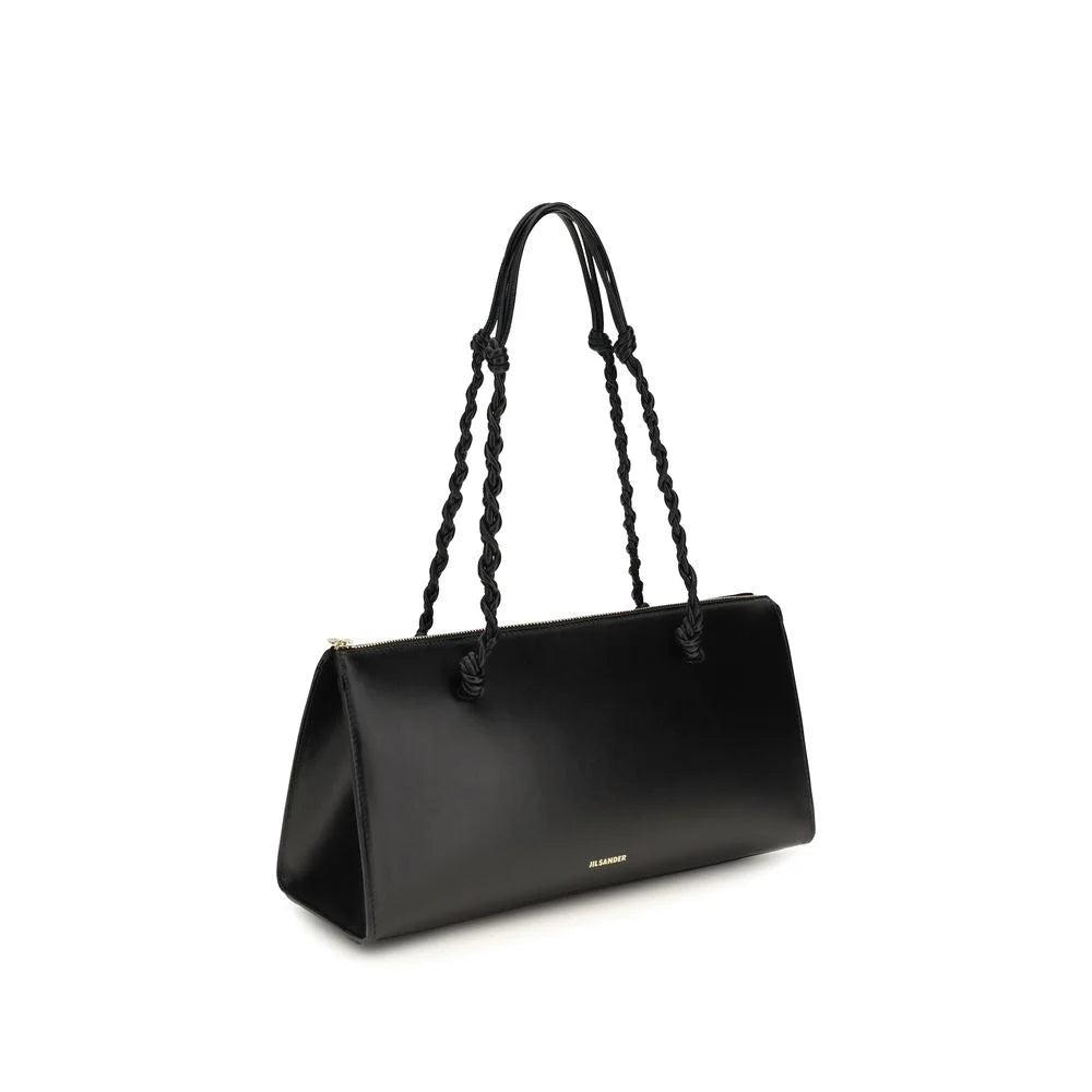 Jil Sander Black Calf Leather Bos Taurus Handbag