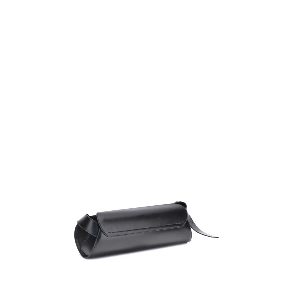 תיק כתף Jil Sander שחור עור עגל Bos Taurus