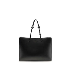 Bolso bandolera de ante de becerro negro Bos Taurus Jil Sander