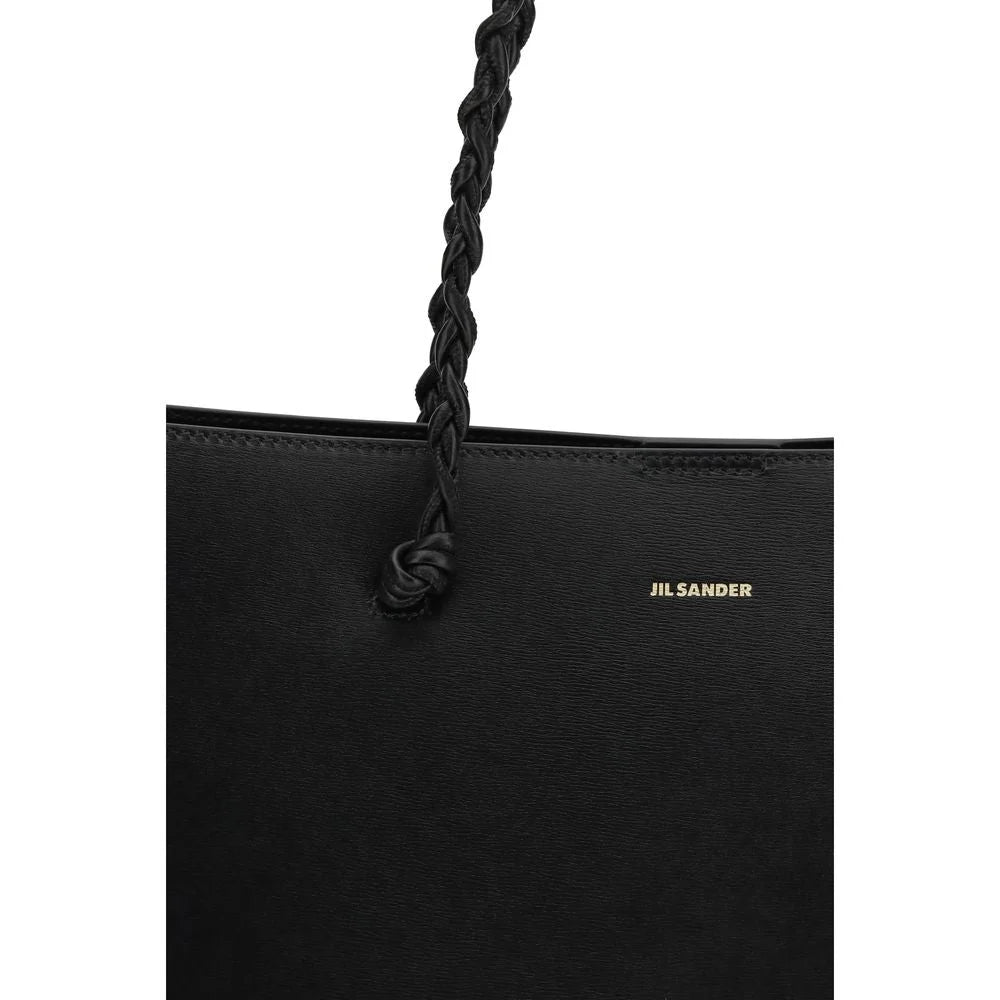 Bolso bandolera de ante de becerro negro Bos Taurus Jil Sander