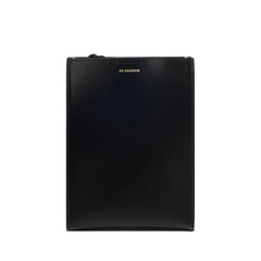 Jil Sander Black Calf Leather Bos Taurus Shoulder Bag