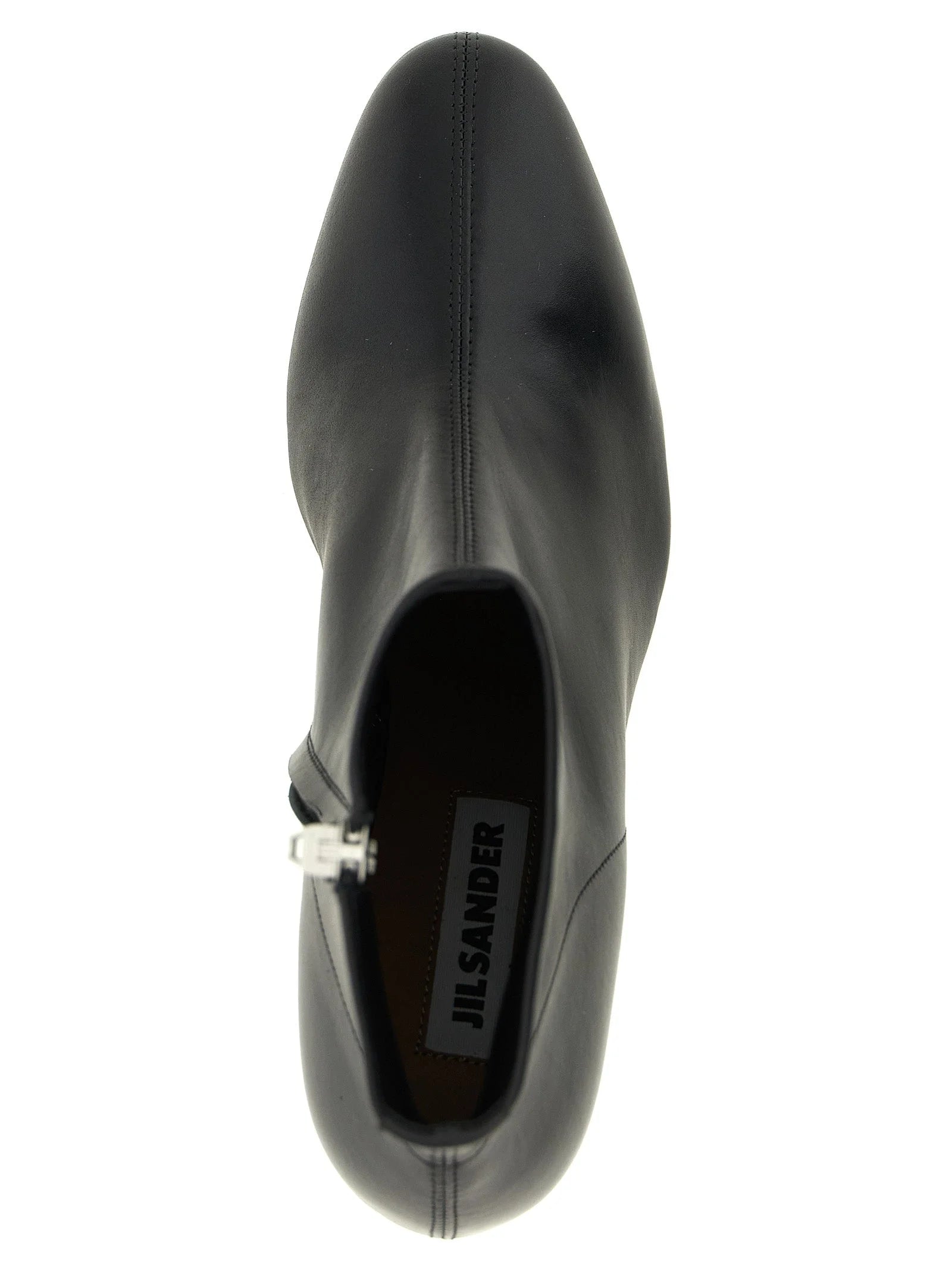 Jil Sander Black Calfskin Ankle Boots