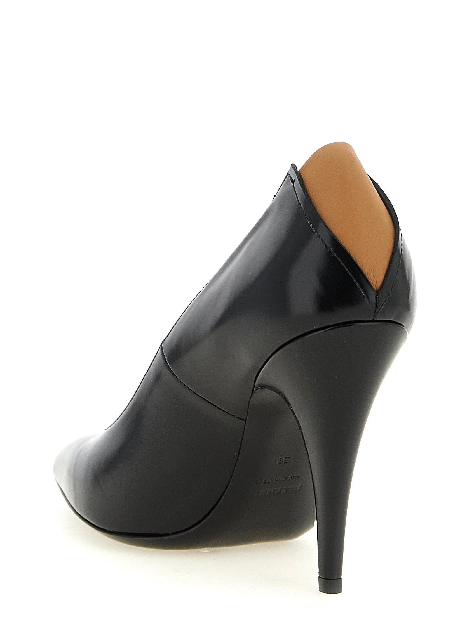 Jil Sander Black Calfskin High Heel Pumps