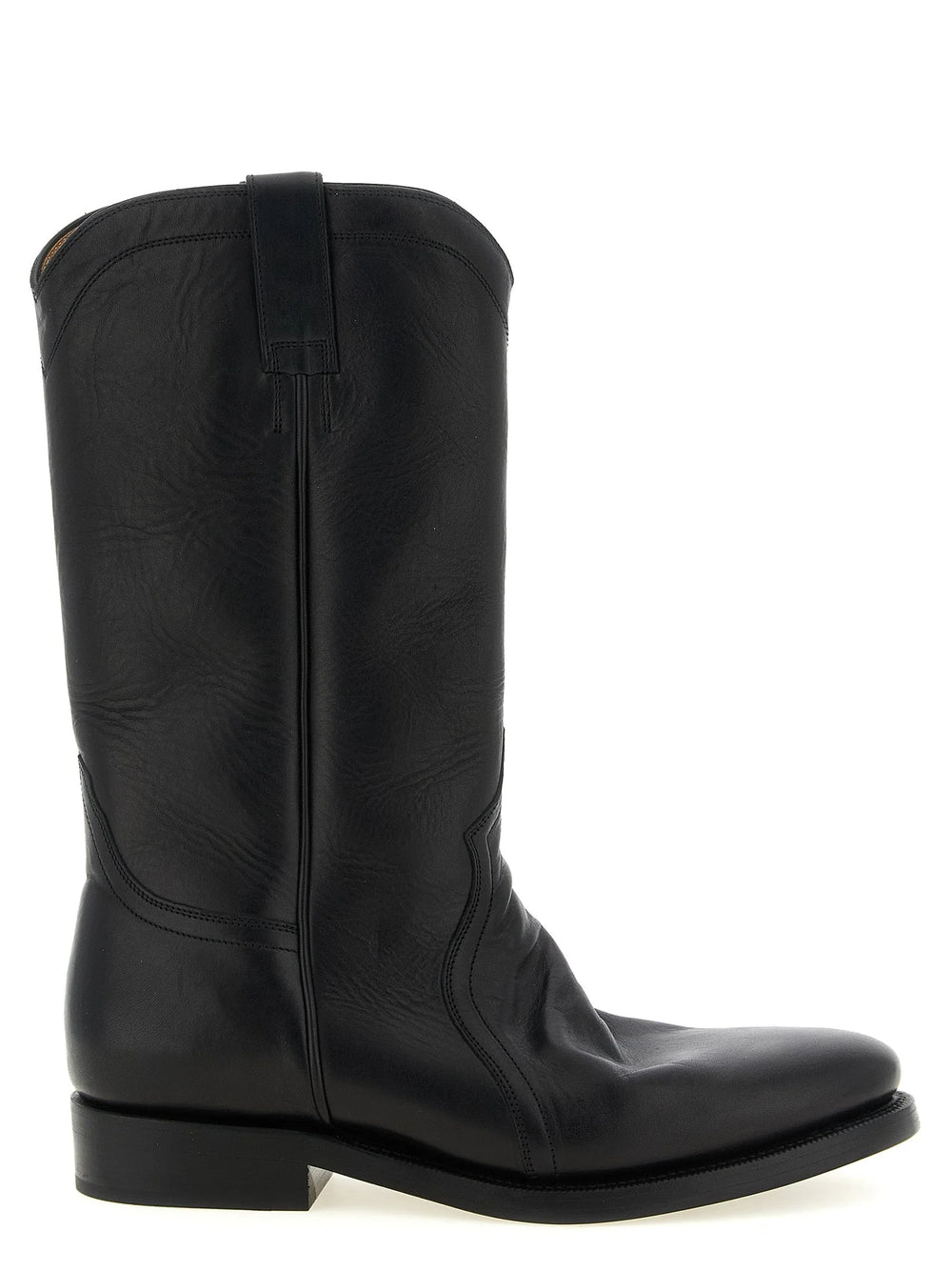 Jil Sander Black Calfskin Over The Knee
