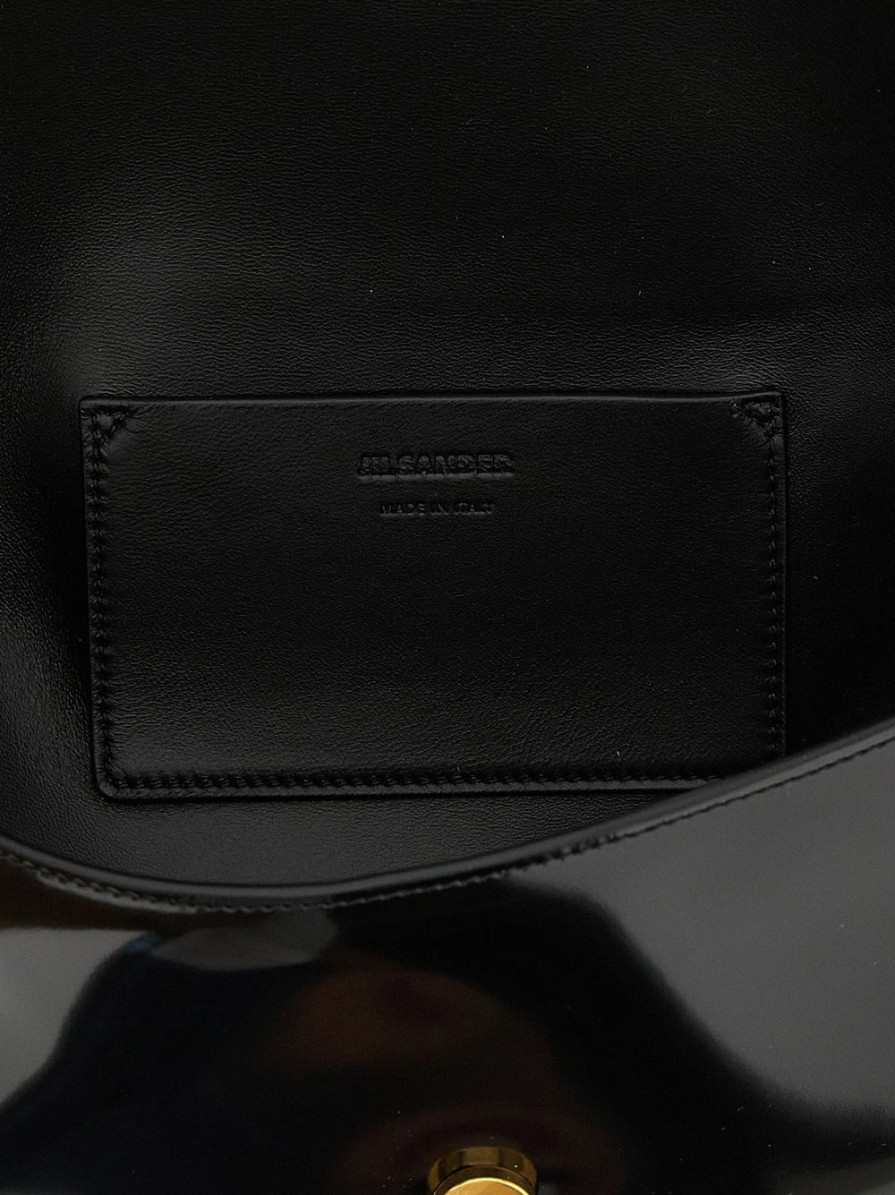 Jil Sander Black Calfskin Shoulder Bag