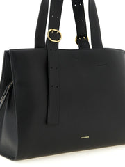 Jil Sander Black Calfskin Tote Bag