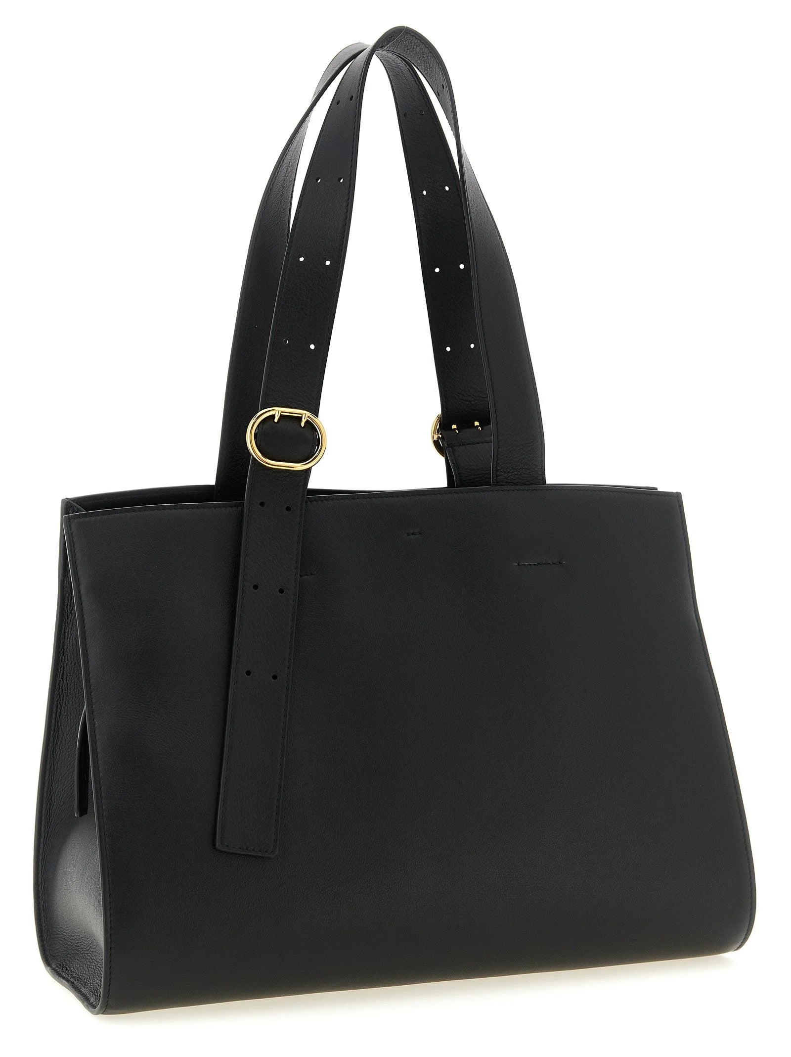 Jil Sander Black Calfskin Tote Bag