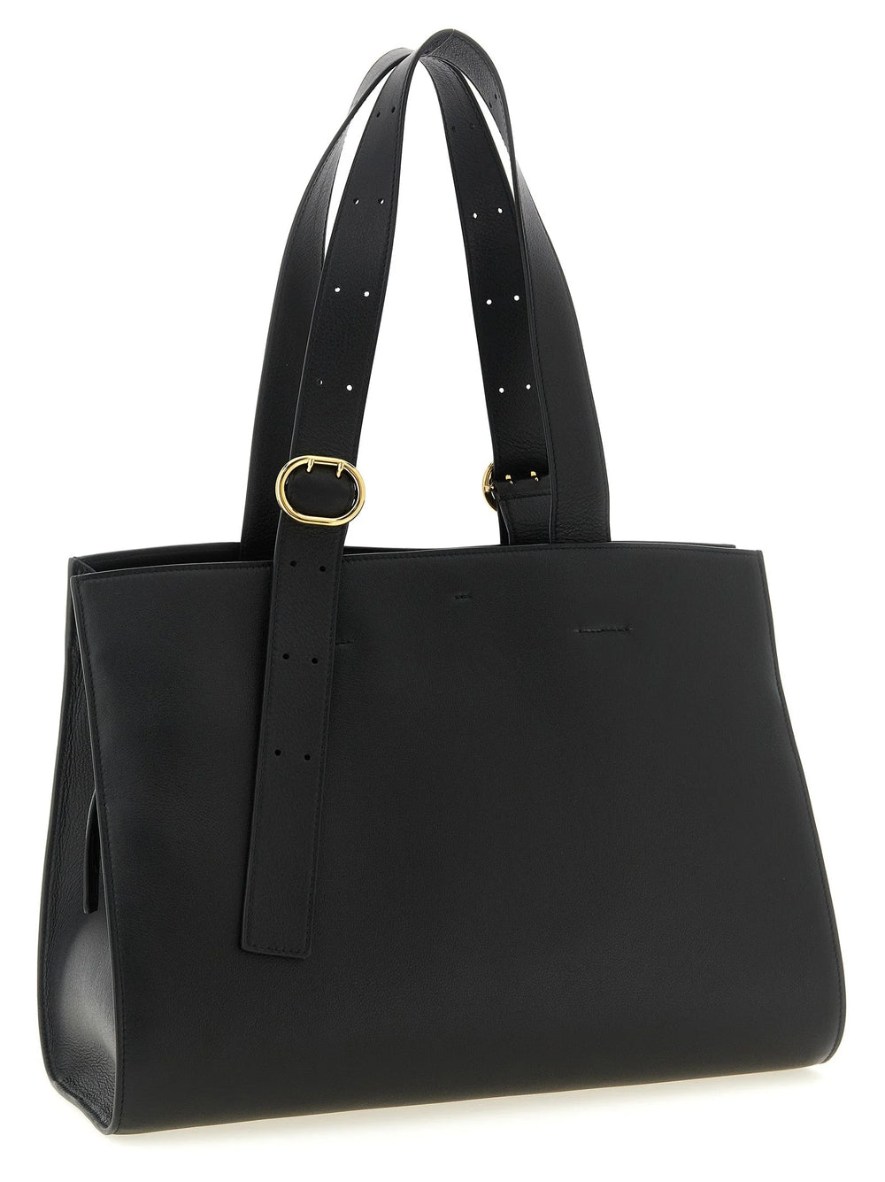 Jil Sander Black Calfskin Tote Bag