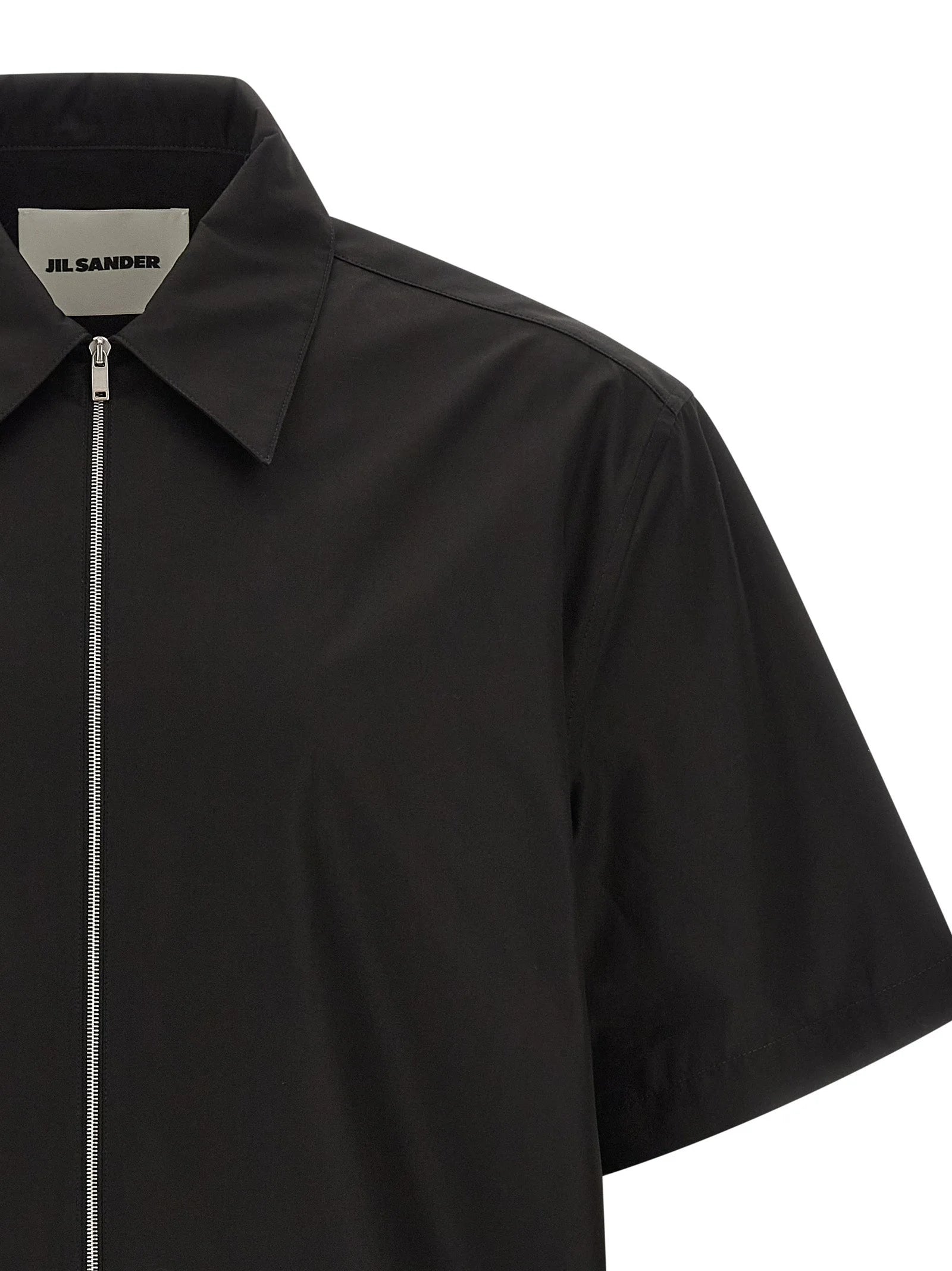 Jil Sander Black Cotton Blouse - IT52 | XL