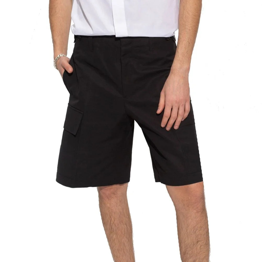 Jil Sander Black Cotton Cargo Shorts - IT50 | L