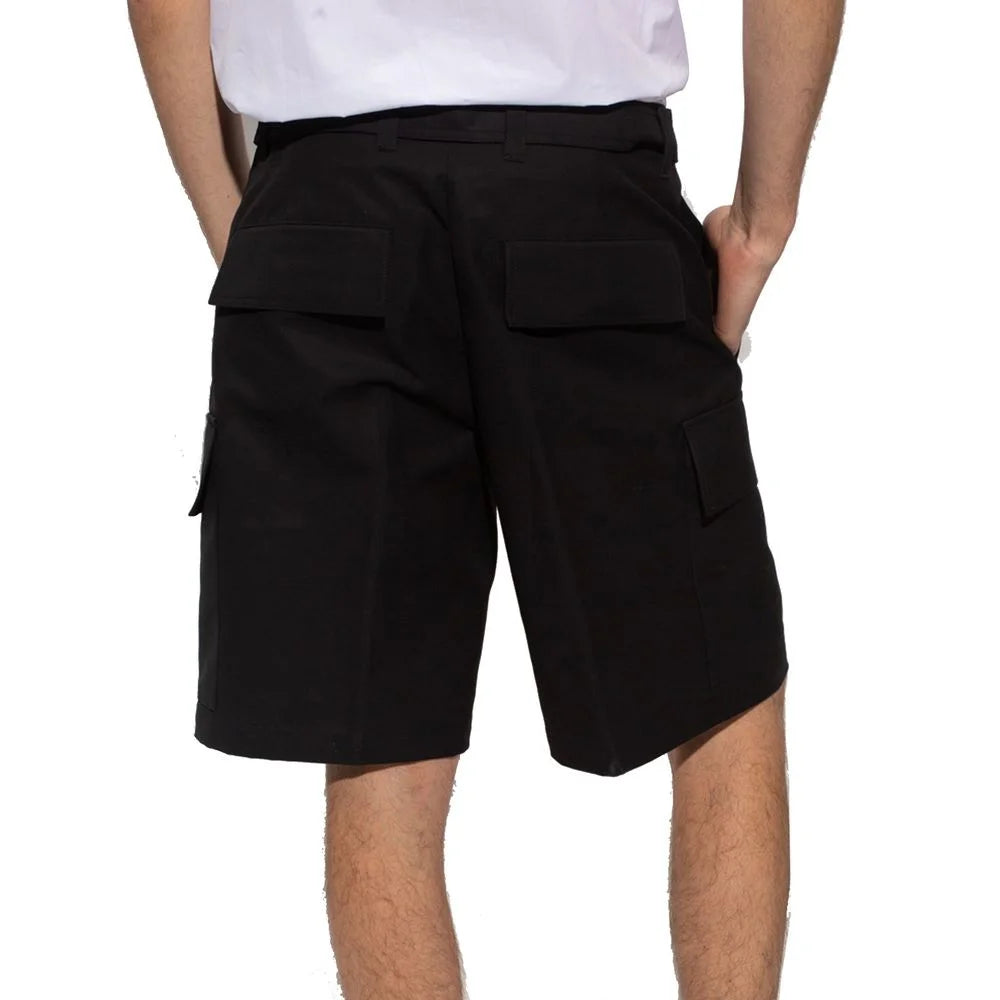 Jil Sander Black Cotton Cargo Shorts - IT50 | L