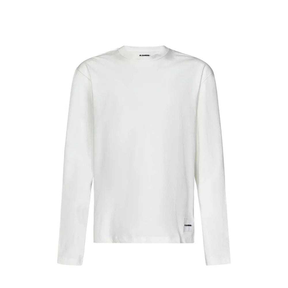 Jil Sander Black Cotton Long Sleeve T-Shirt - L