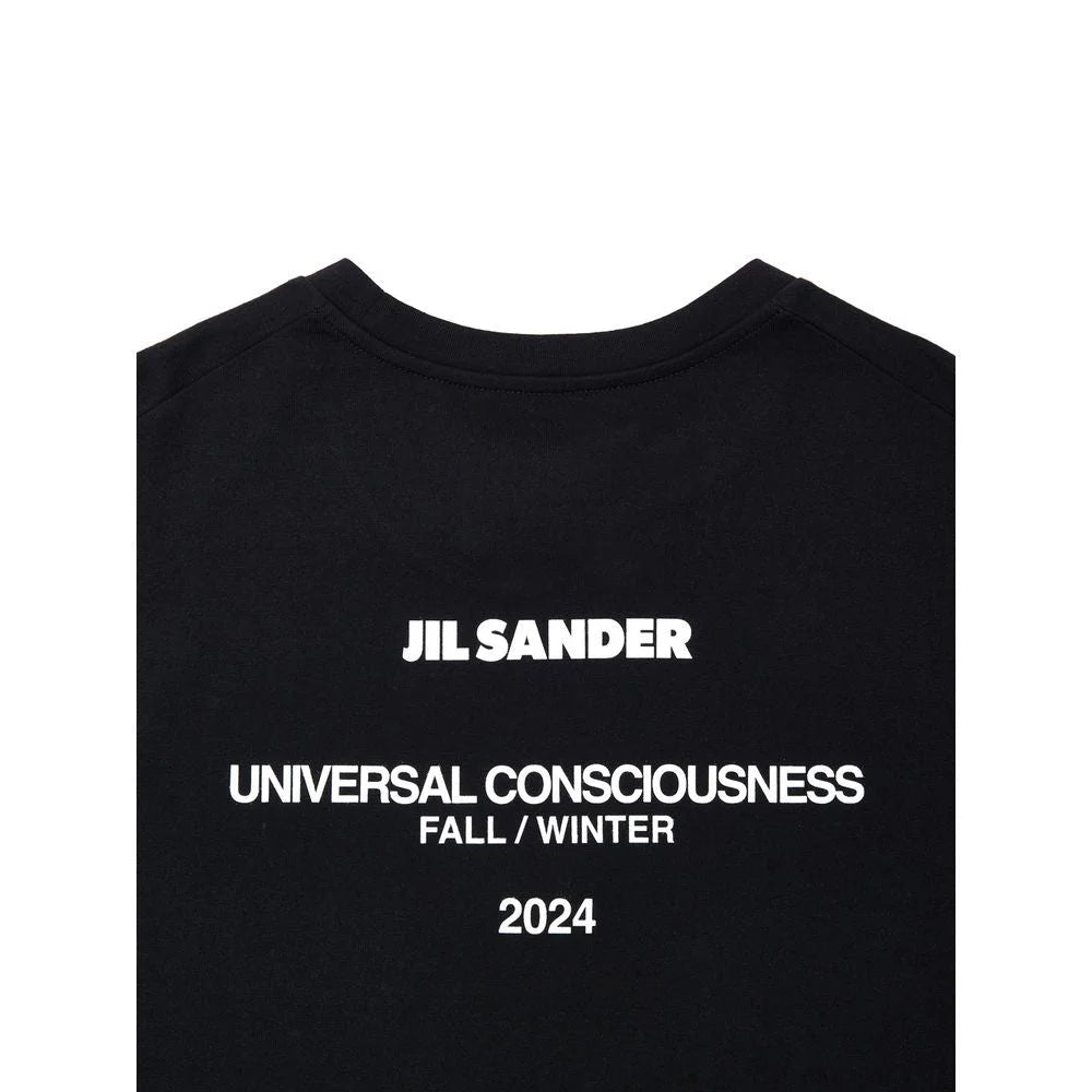 Jil Sander Black Cotton Long - T-Shirts