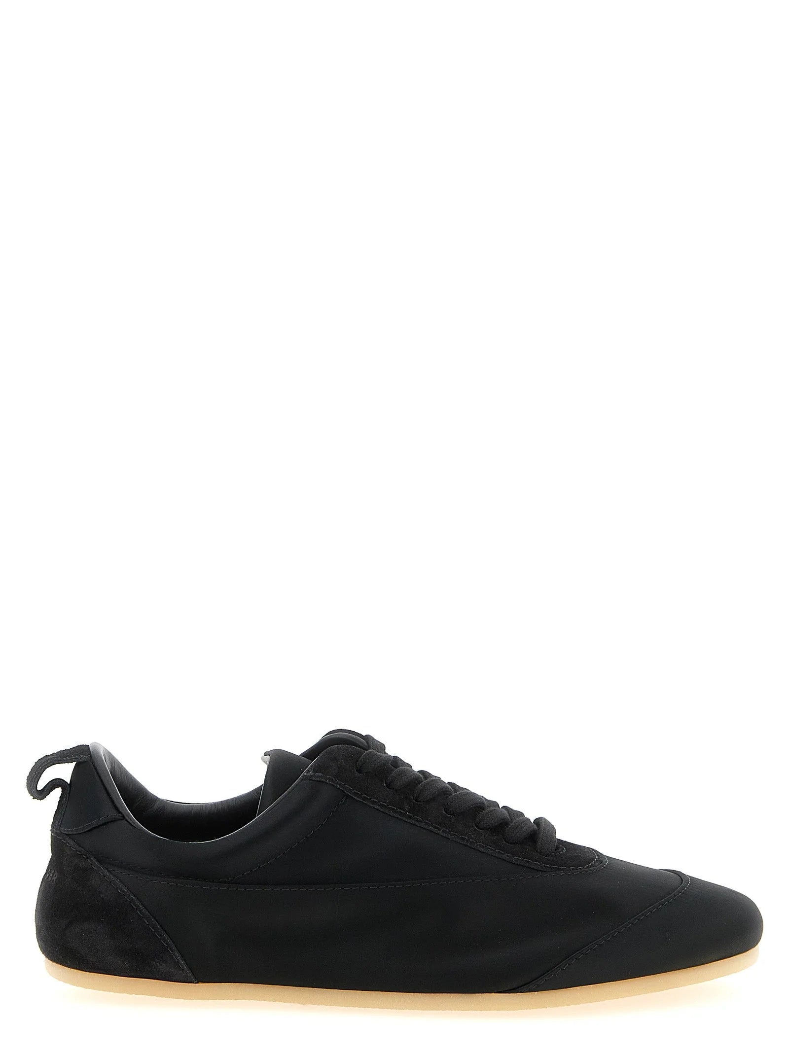 Jil Sander Black Cotton Low Top Sneakers