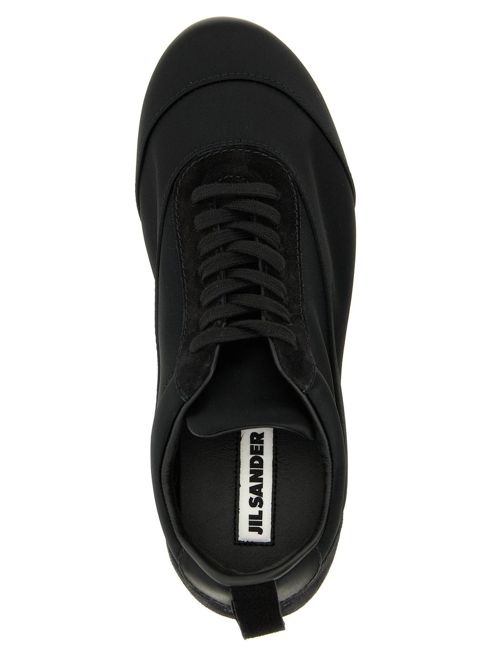 Jil Sander Black Cotton Low Top Sneakers
