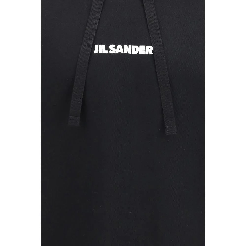 Jil Sander Schwarze Baumwoll-Sweatjacke