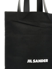 Jil Sander Black Cotton Tote Bag