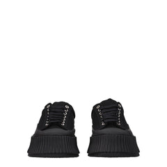 Jil Sander Black Fabric Chunky Sneakers - EU36/US6