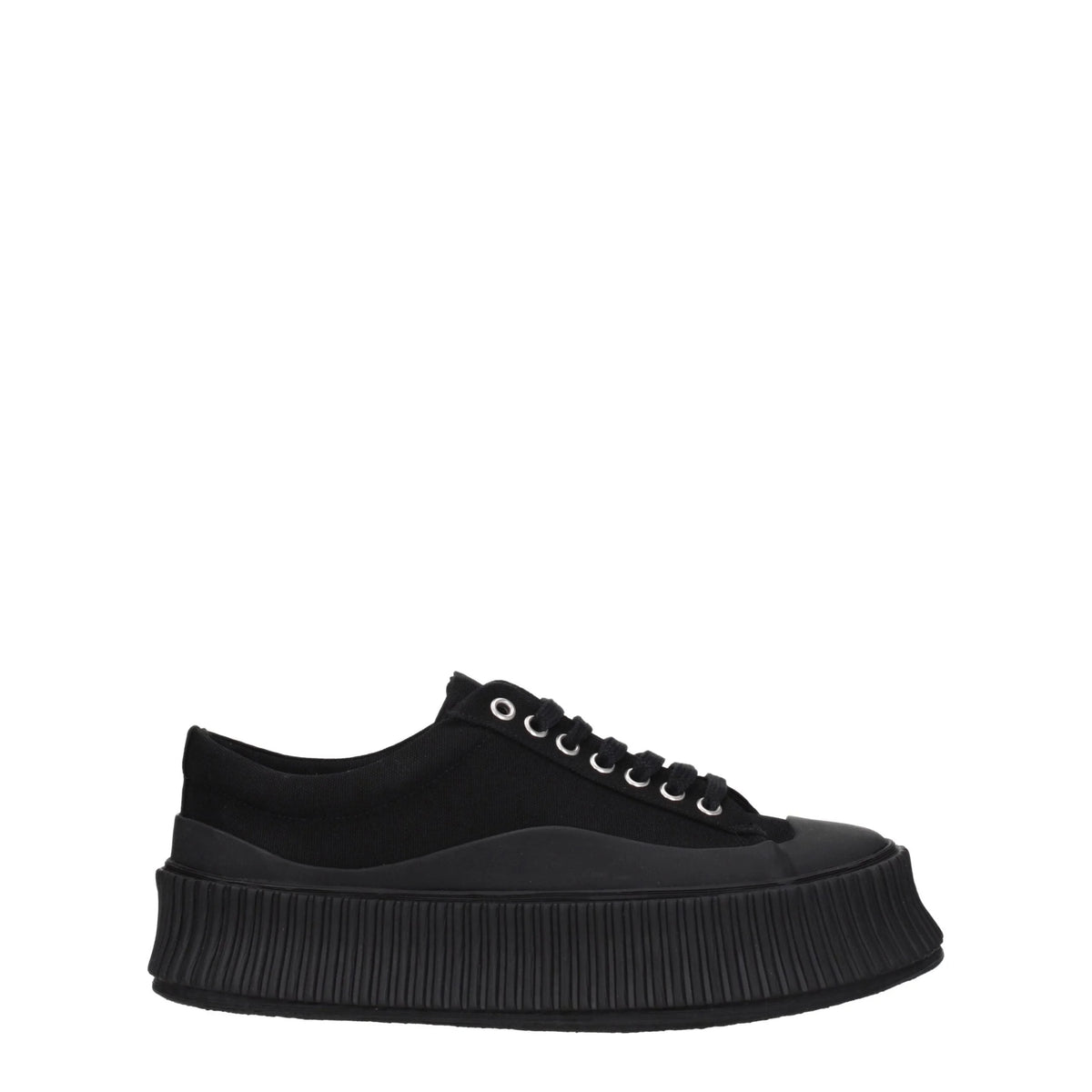 Jil Sander Black Fabric Chunky Sneakers - EU36/US6