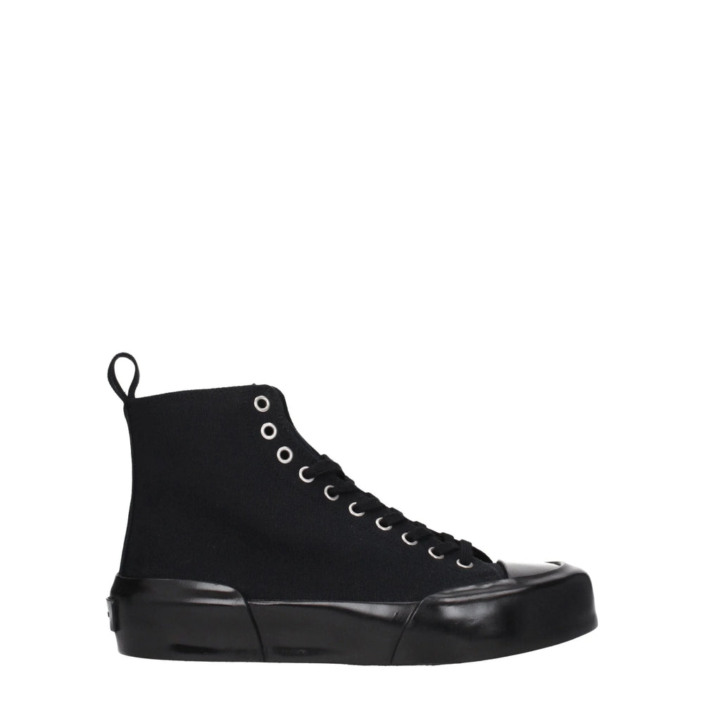 Jil Sander Black Fabric High Tops