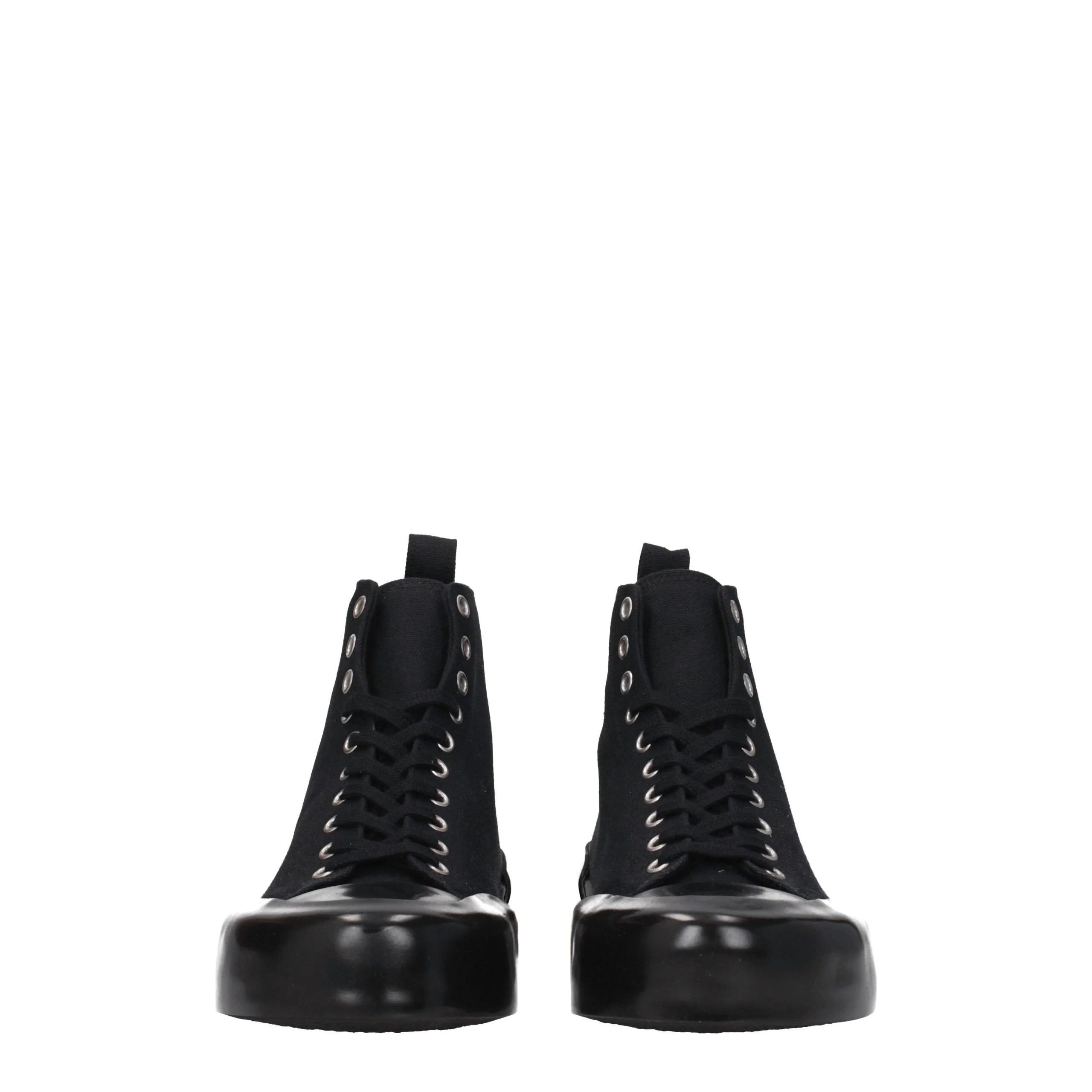 Jil Sander Black Fabric High Tops - Sneakers