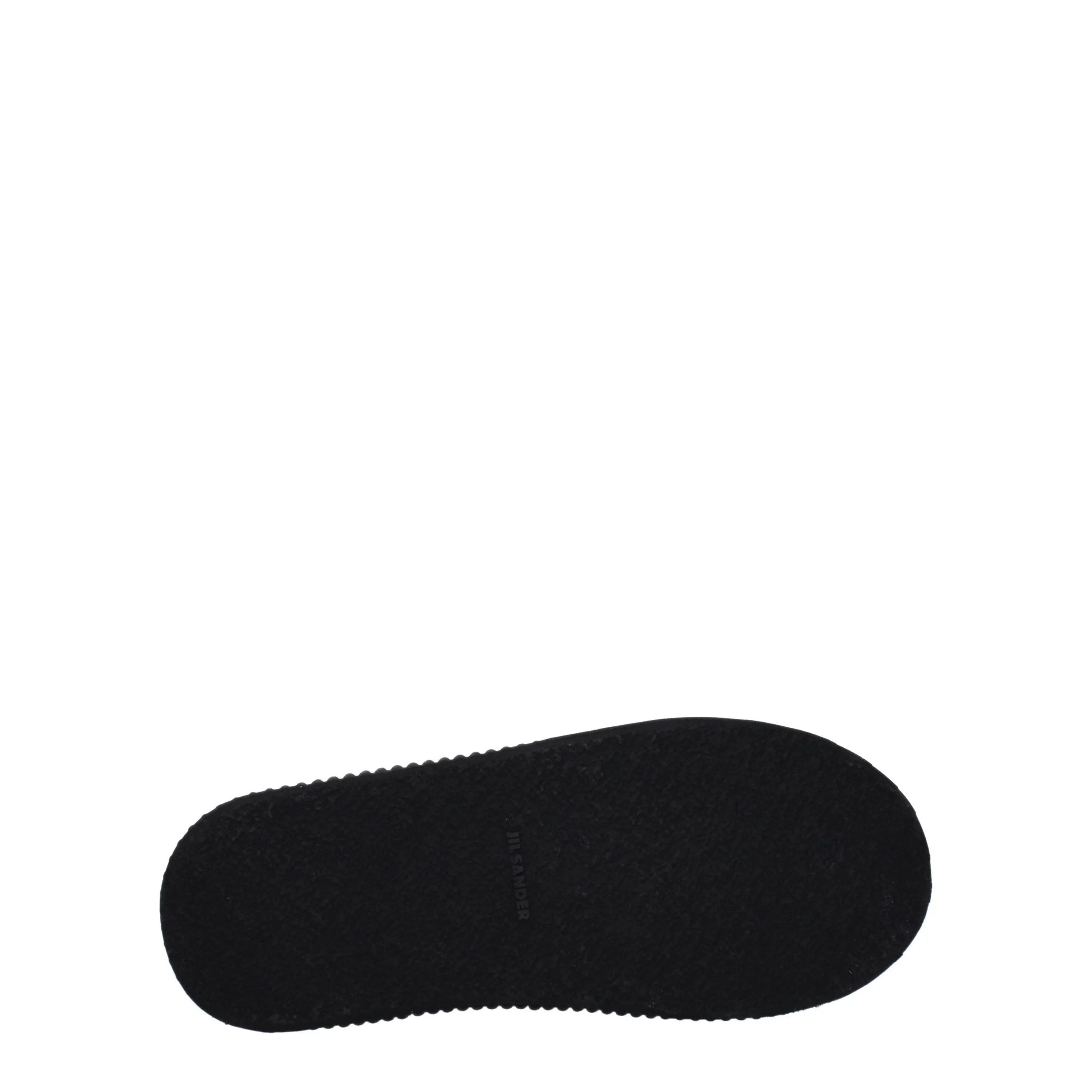 Jil Sander Black Fabric Platform Sneakers - EU45/US12