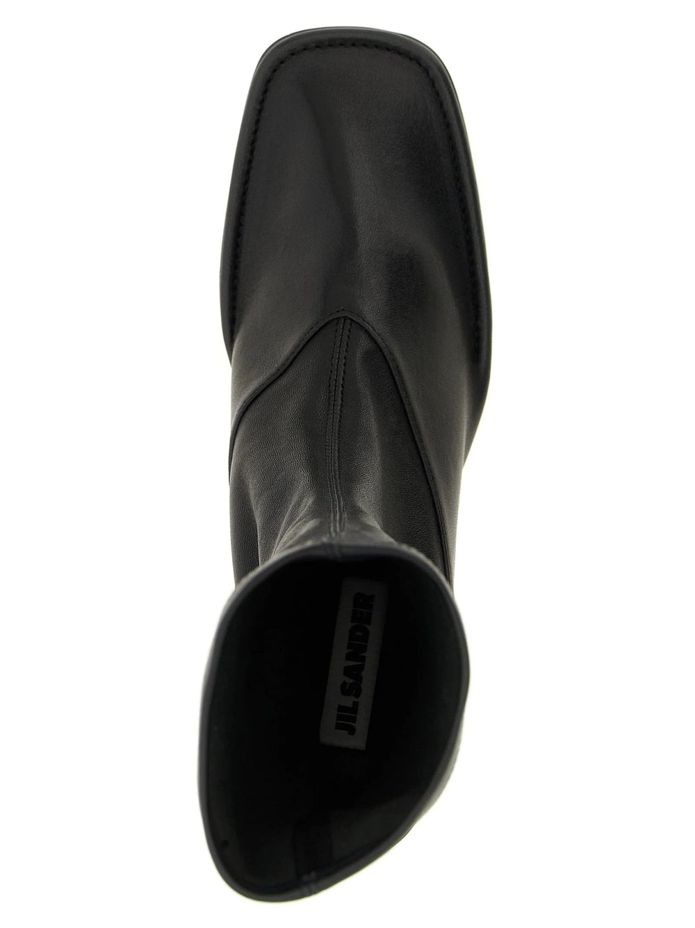 Jil Sander Black Lamb Leather Ankle Boots