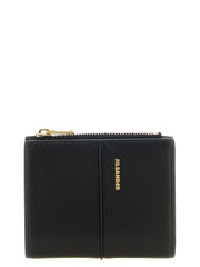 Jil Sander Black Lamb Leather Cardholder