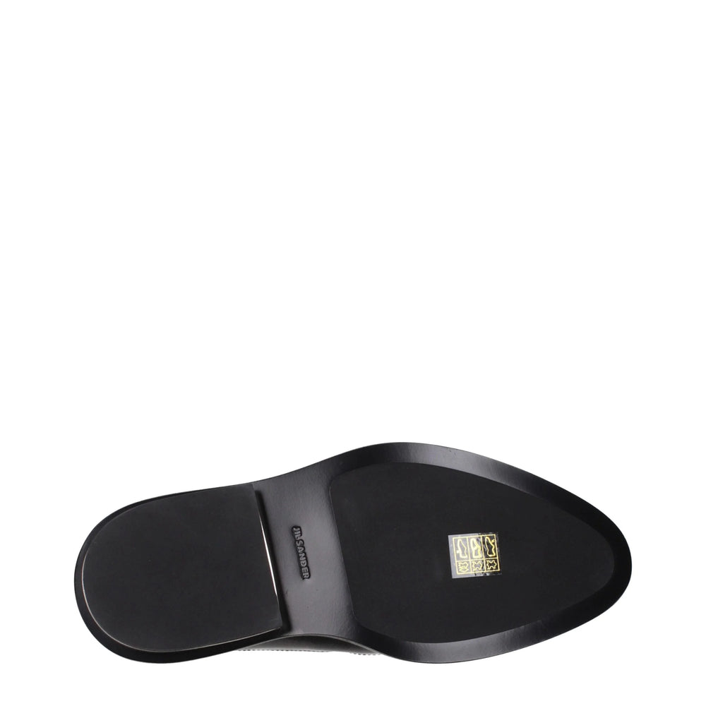 Jil Sander Black Leather Ankle Boots