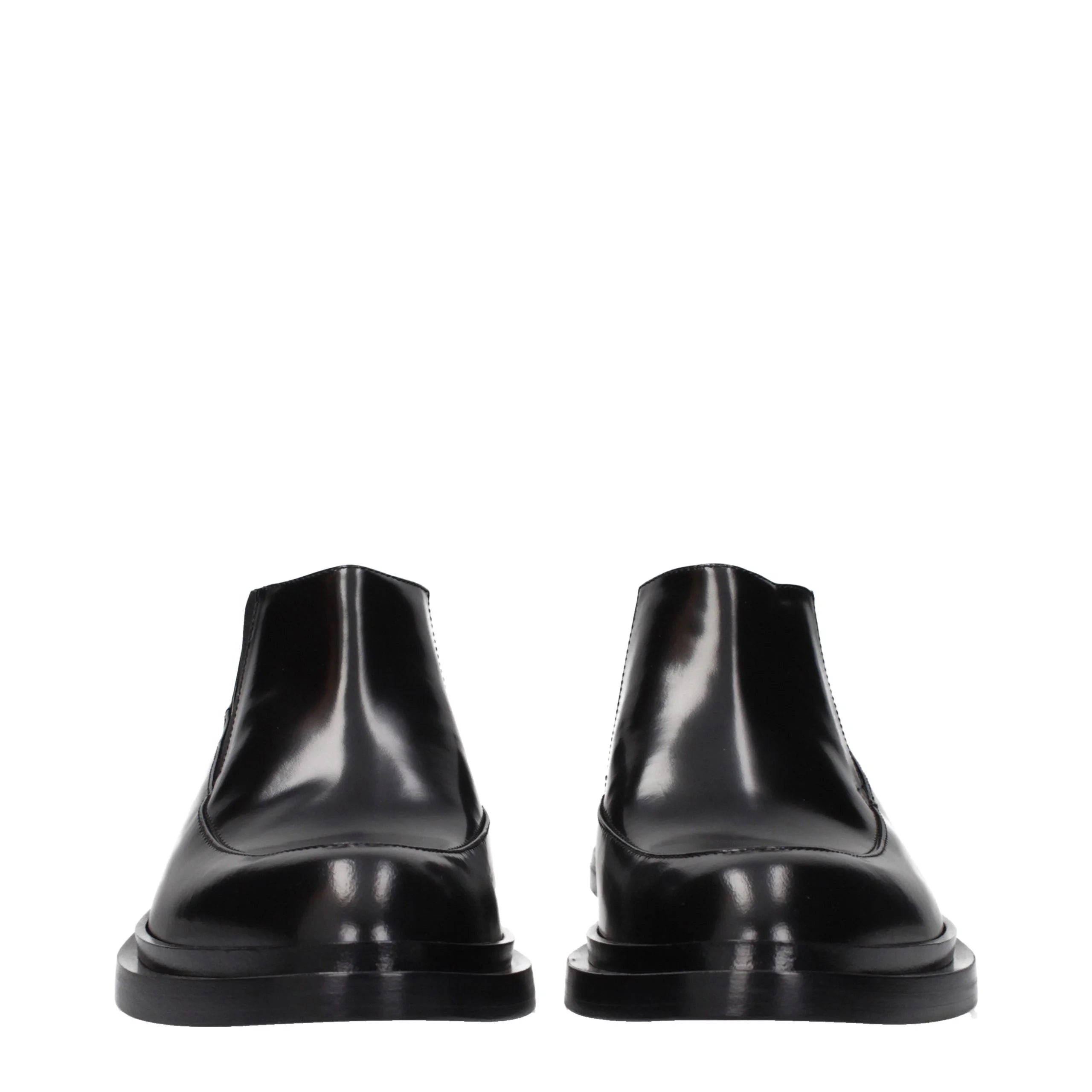 Jil Sander Black Leather Ankle Boots