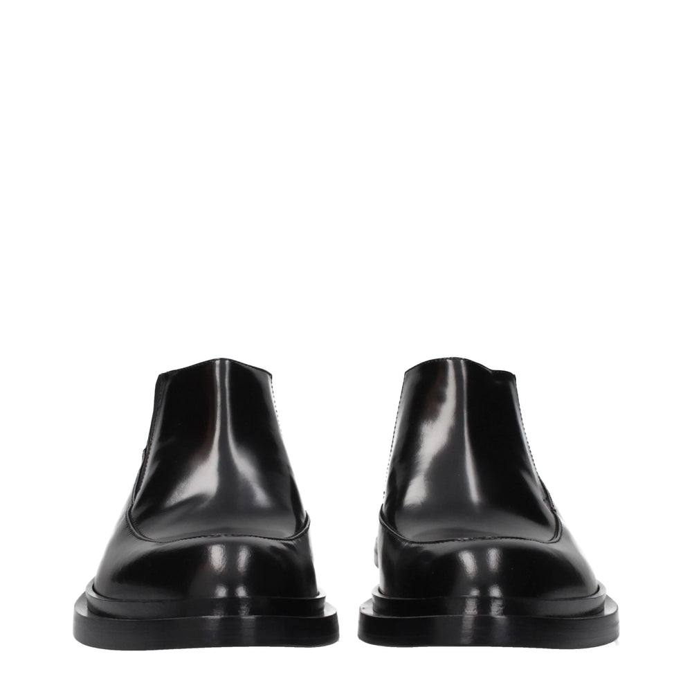 Jil Sander Black Leather Ankle Boots