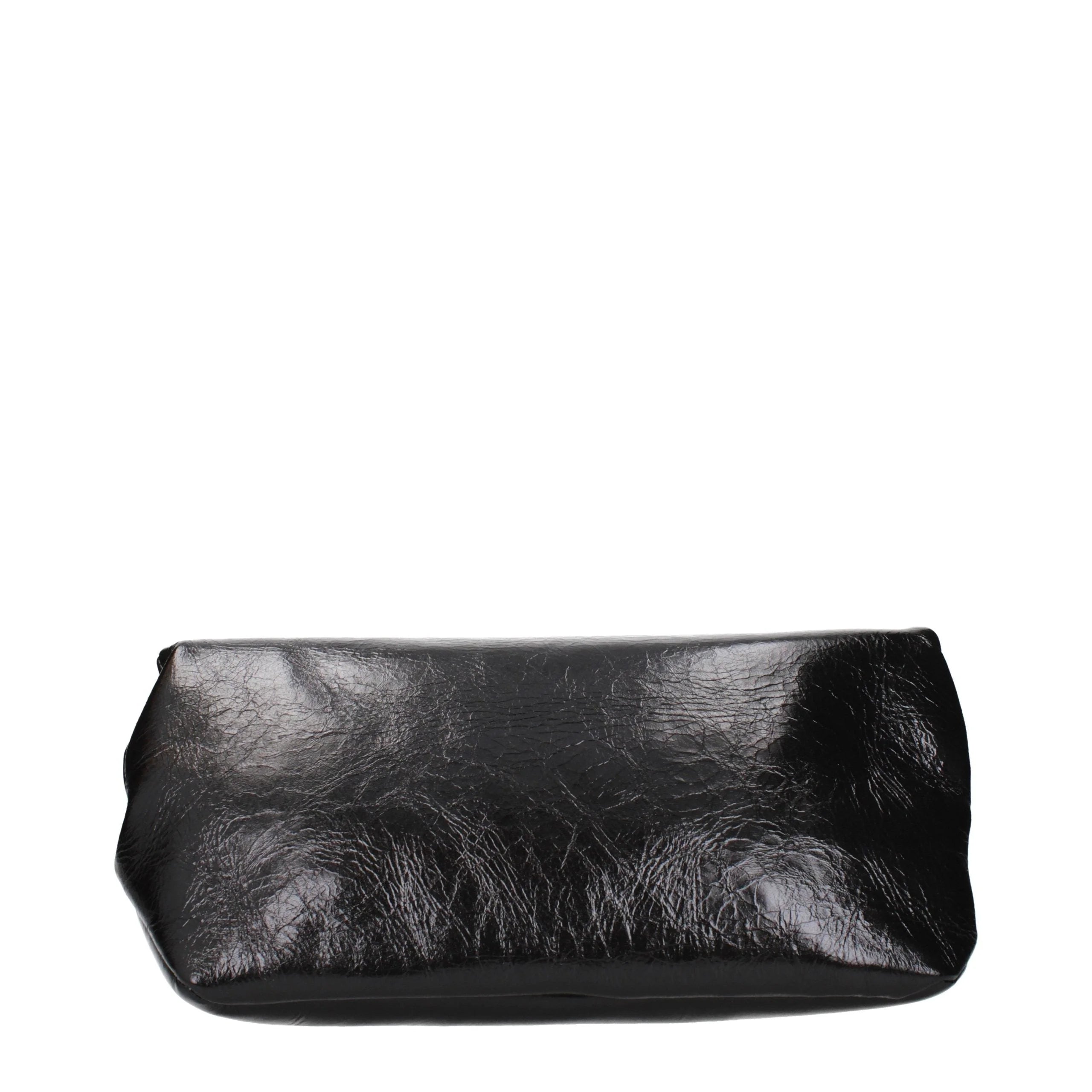 Jil Sander Black Leather Clutch Bag