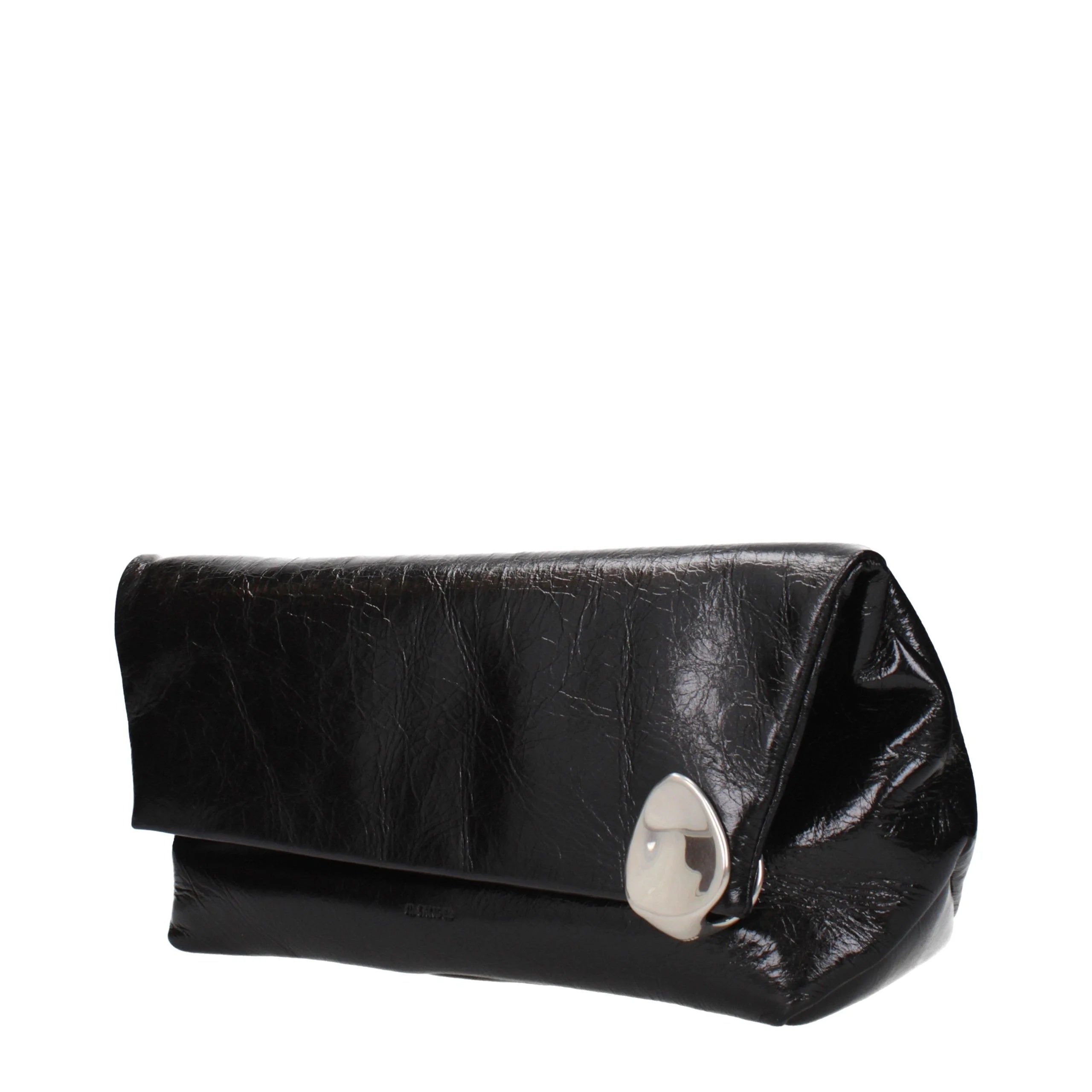 Jil Sander Black Leather Clutch Bag