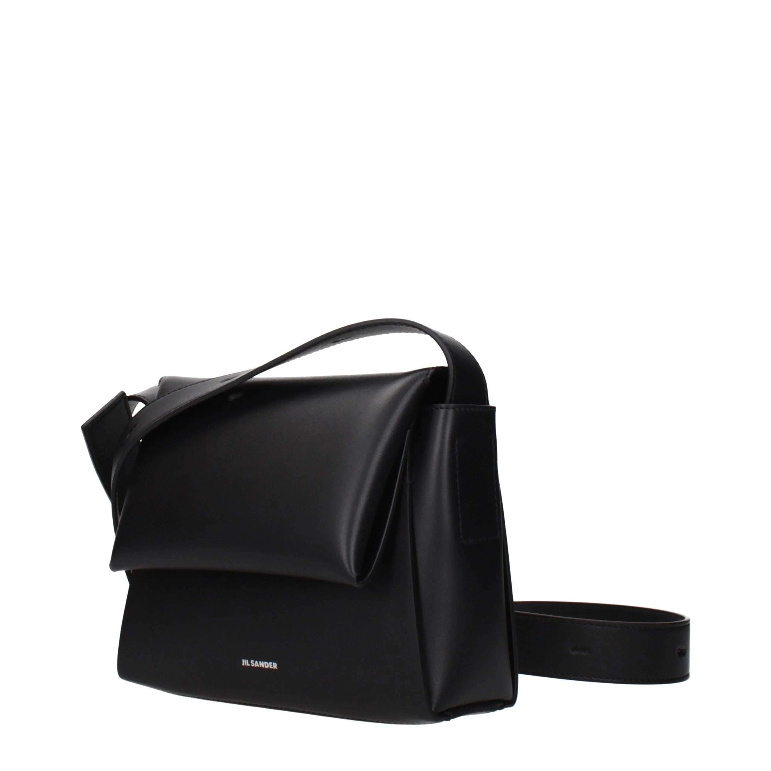 Jil Sander Black Leather Crossbody Bag