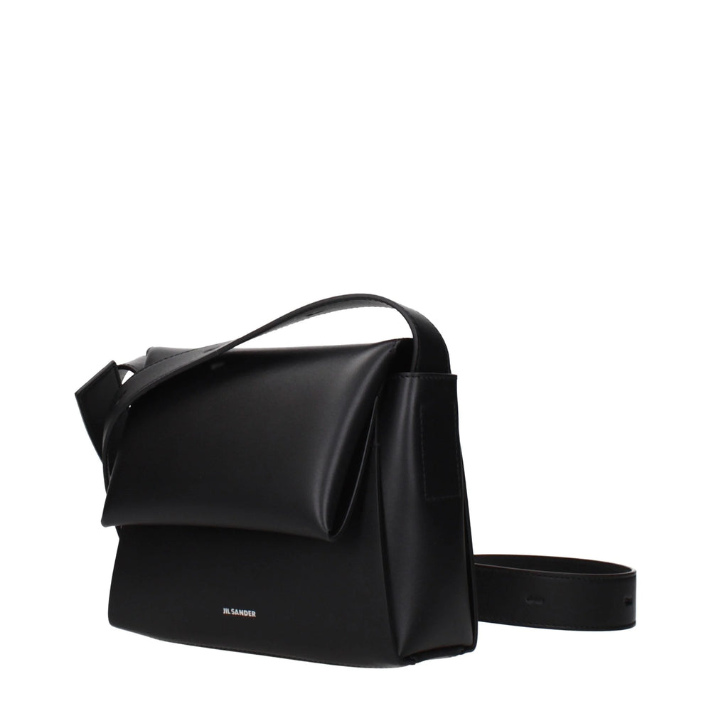 Jil Sander Black Leather Crossbody Bag