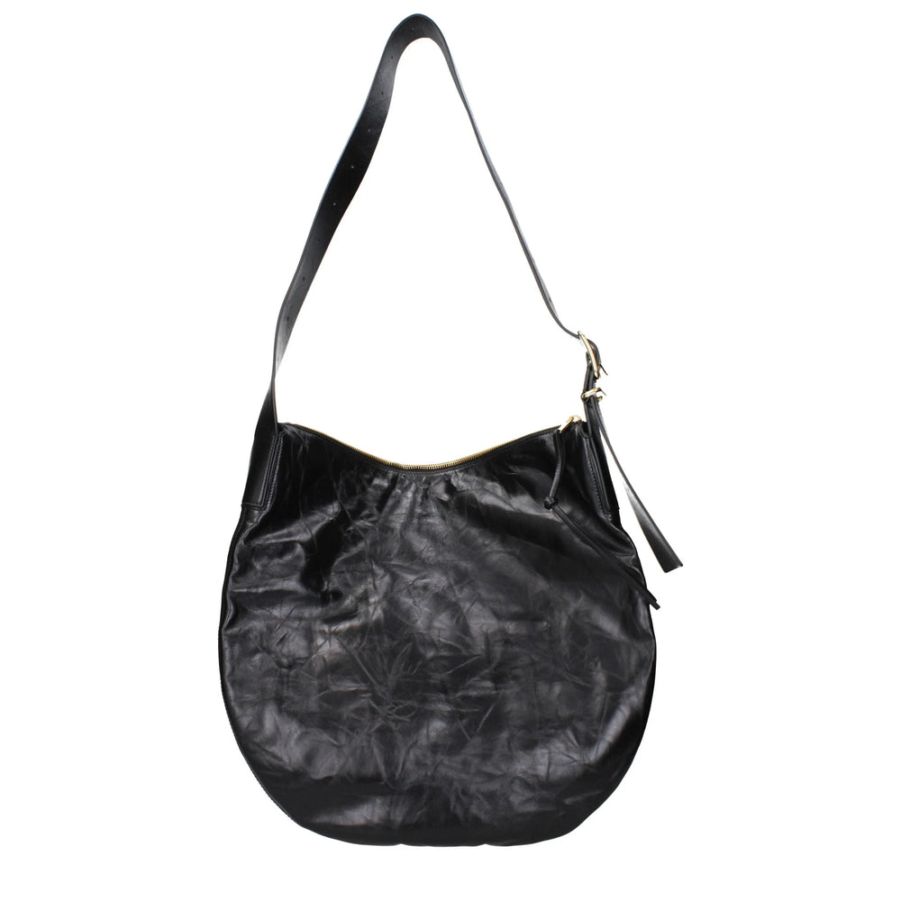 Jil Sander Black Leather Crossbody Bag