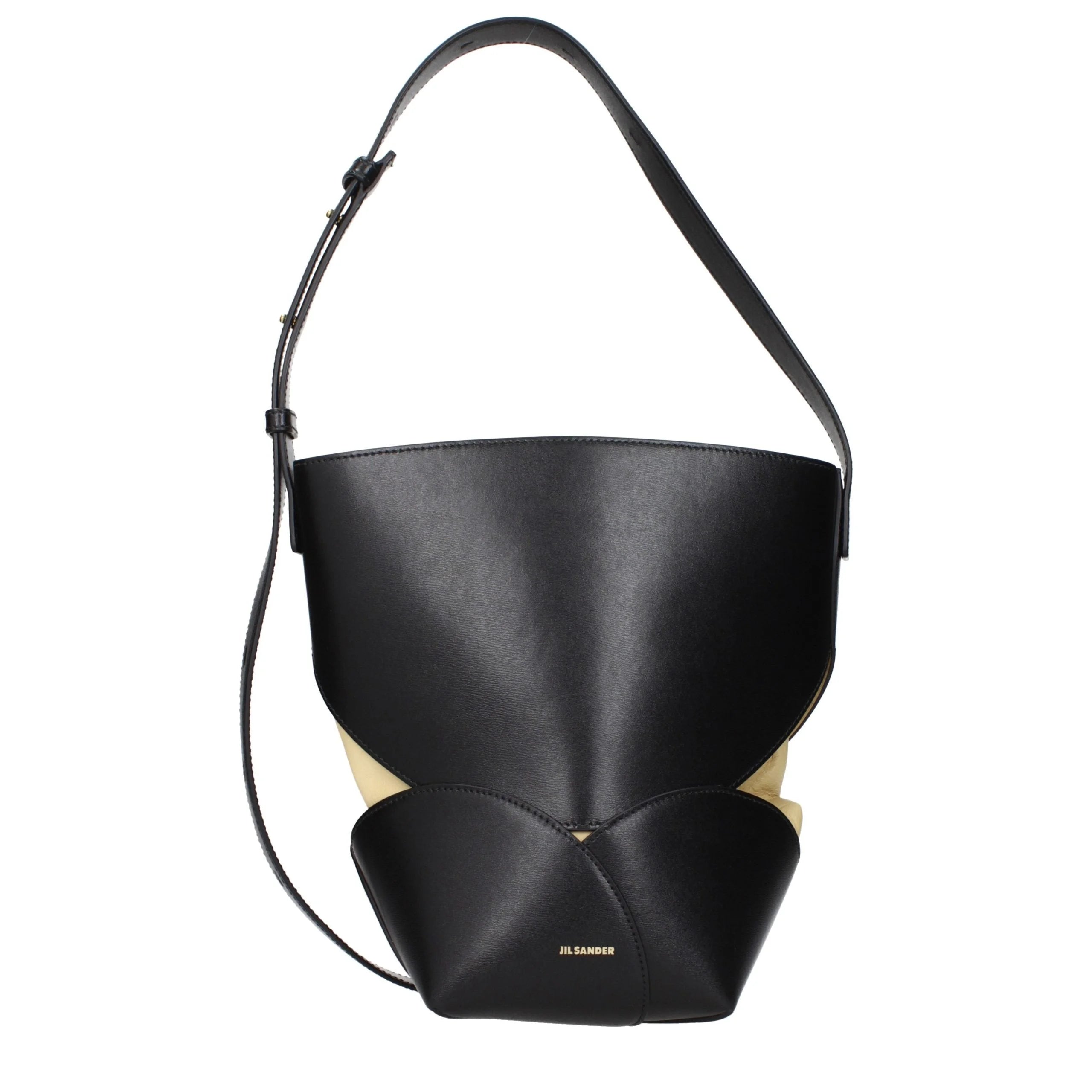Jil Sander Black Leather Crossbody Bag