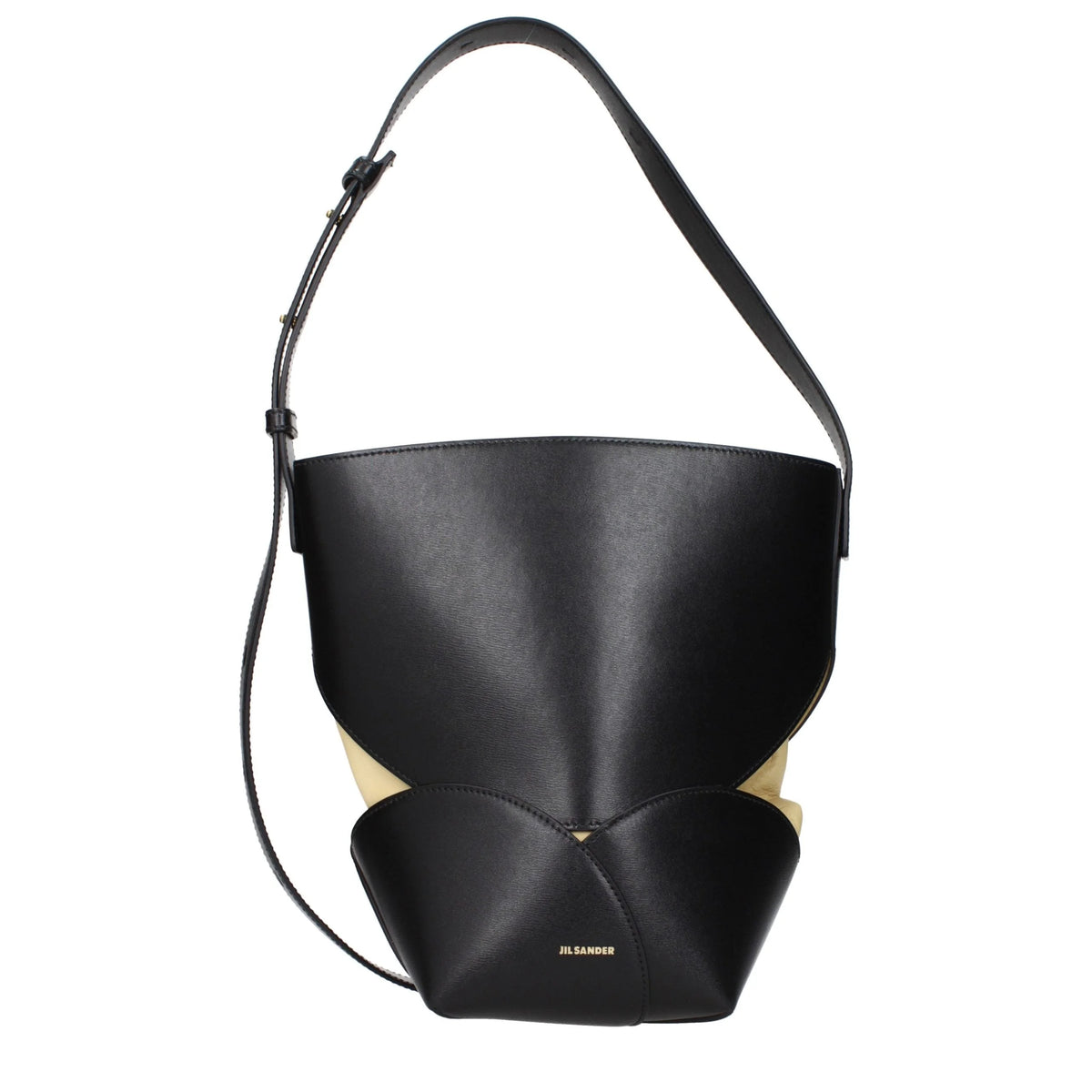 Jil Sander Black Leather Crossbody Bag
