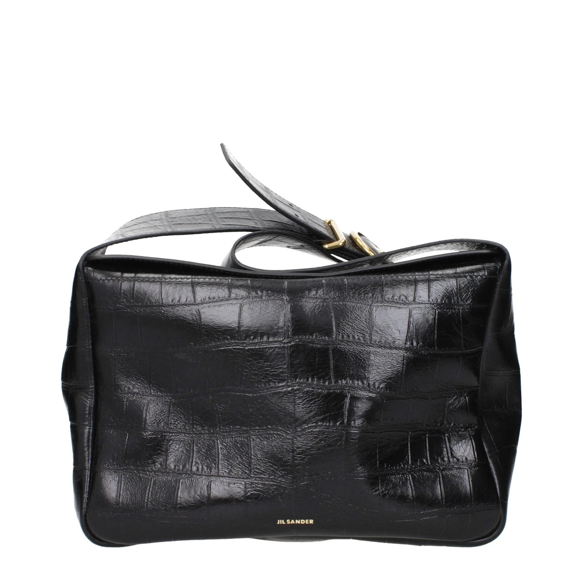 Jil Sander Black Leather Crossbody Bag