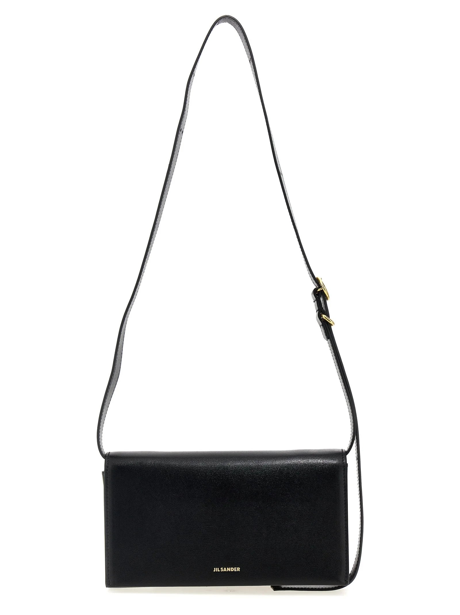 Jil Sander Black Leather Crossbody Bag