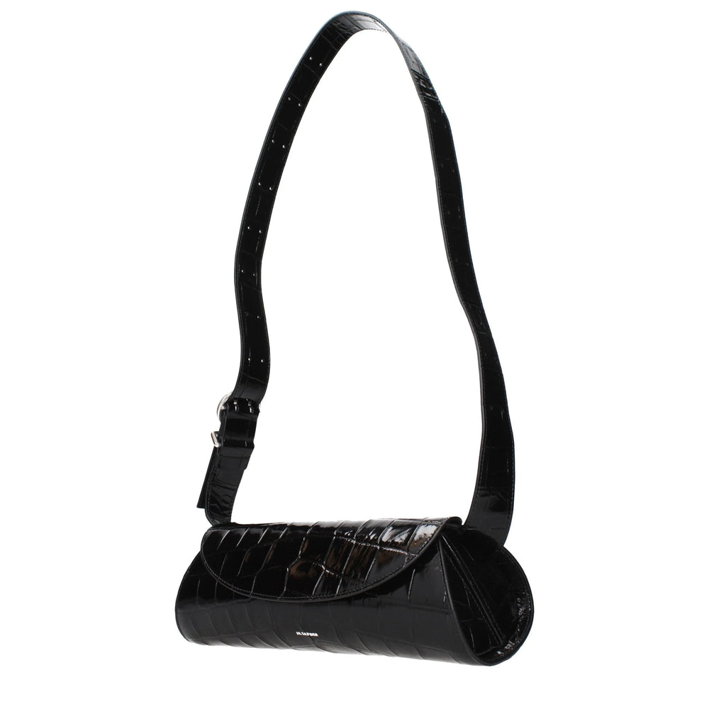 Jil Sander Black Leather Crossbody Bag