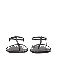 Jil Sander Svarta LäderTofflor