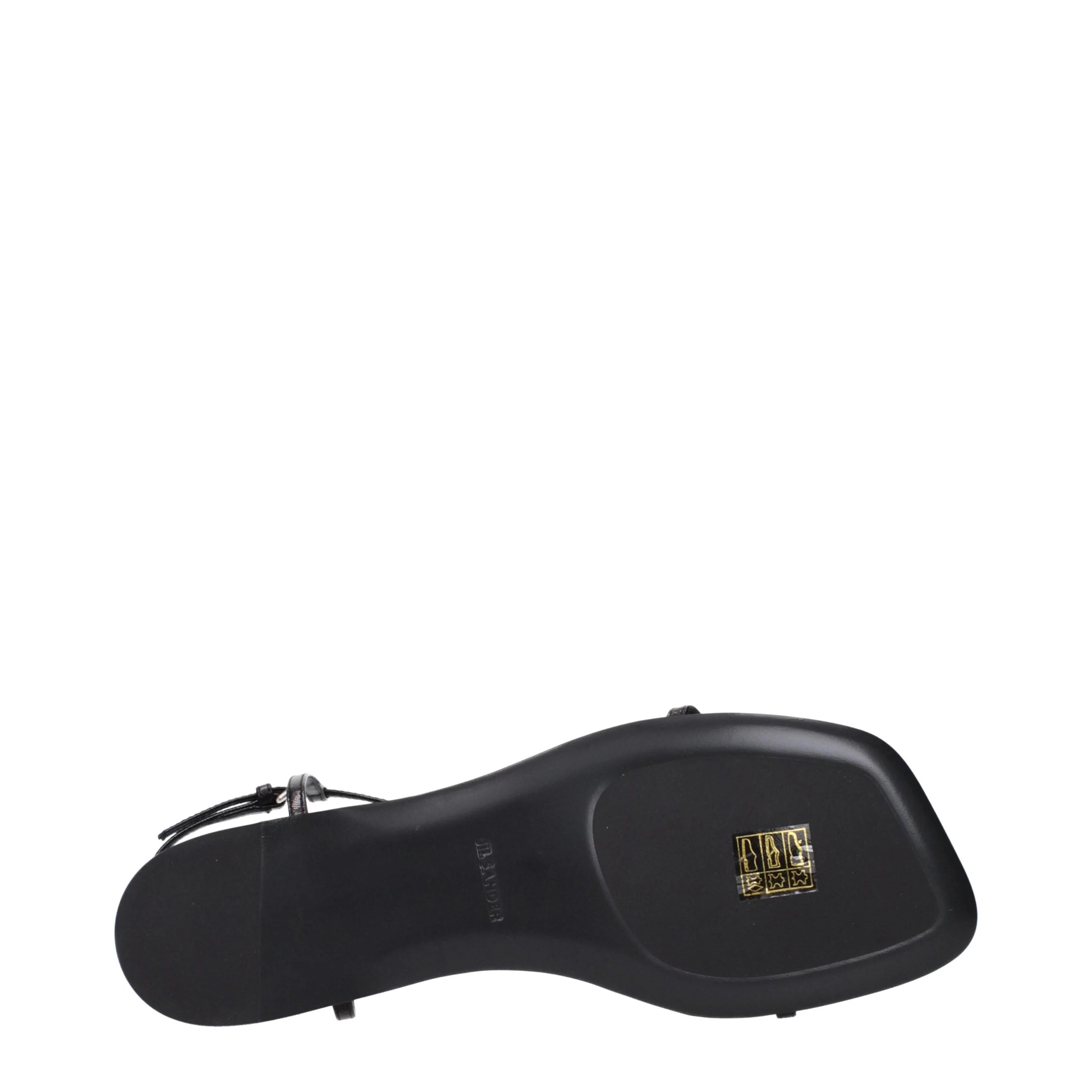 Jil Sander Black Leather Flip-Flop Sandals