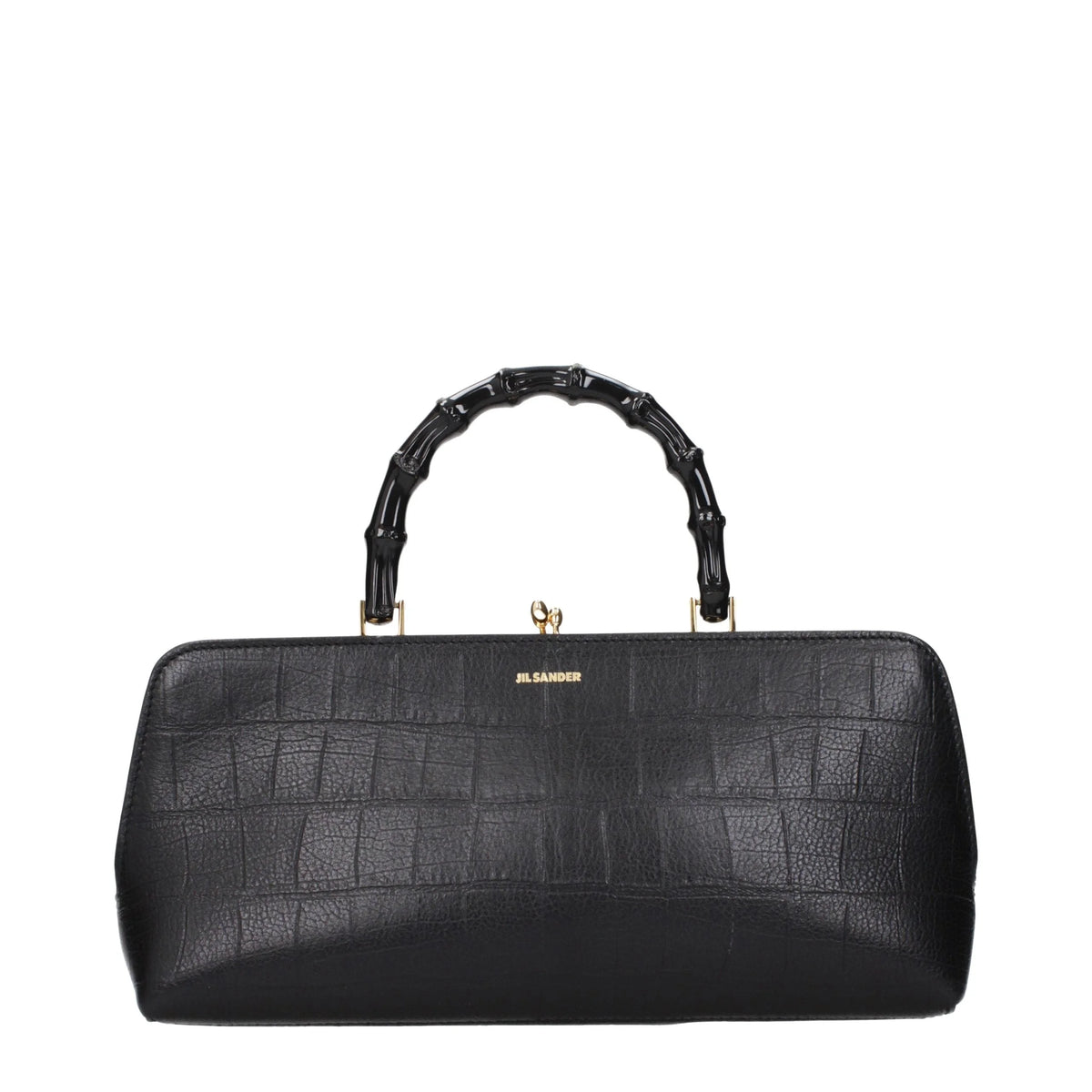 Jil Sander Black Leather Handbag