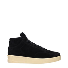 Jil Sander Czarne Sneakersy Wysokie Ze Skóry