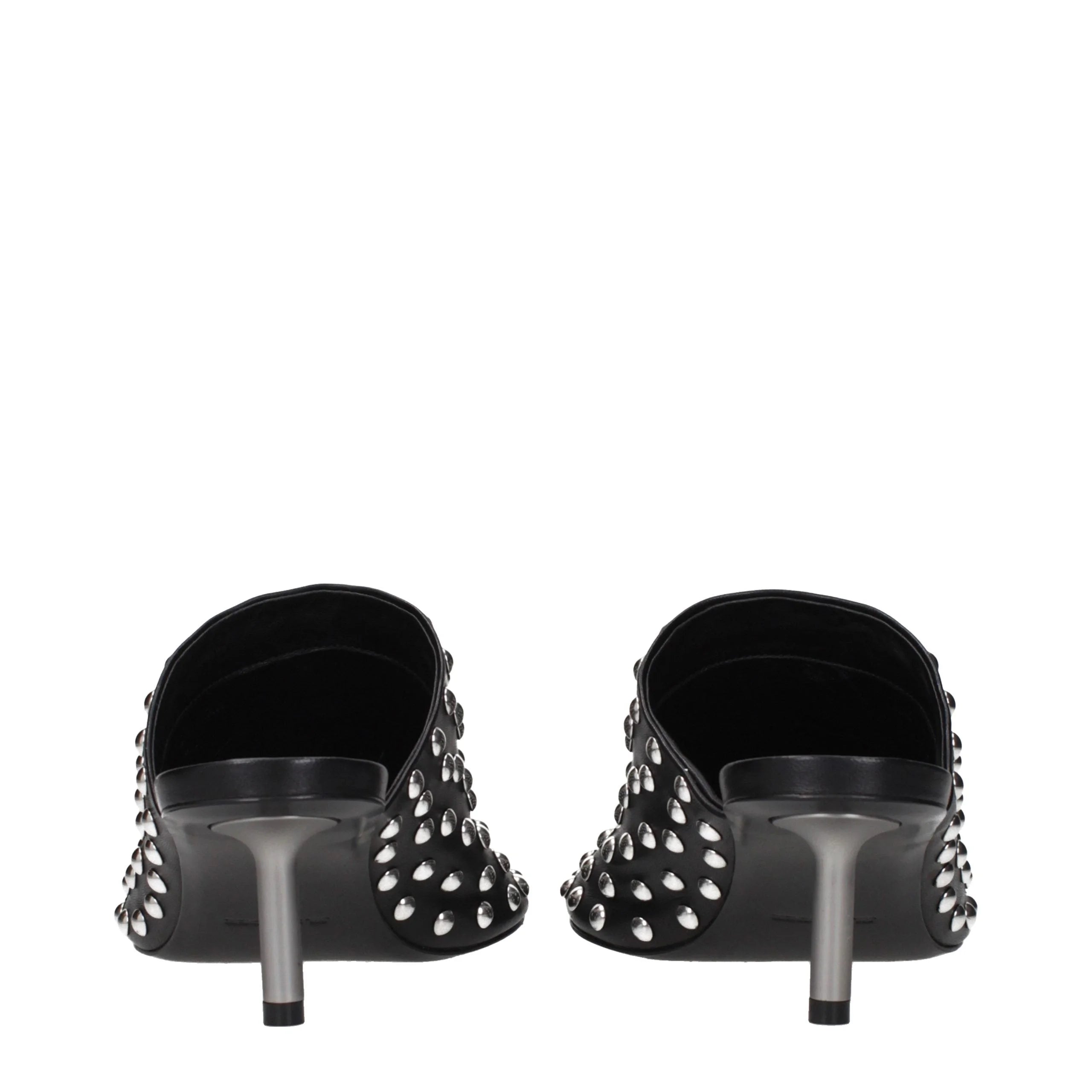 Jil Sander Black Leather Mules - EU38/US8