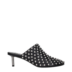 Jil Sander Black Leather Mules - EU38/US8