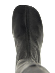 Jil Sander Black Leather Over The Knee